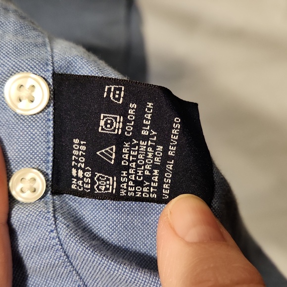 Men's Large Tommy Hilfiger blue button down collard shirt - Picture 8 of 8